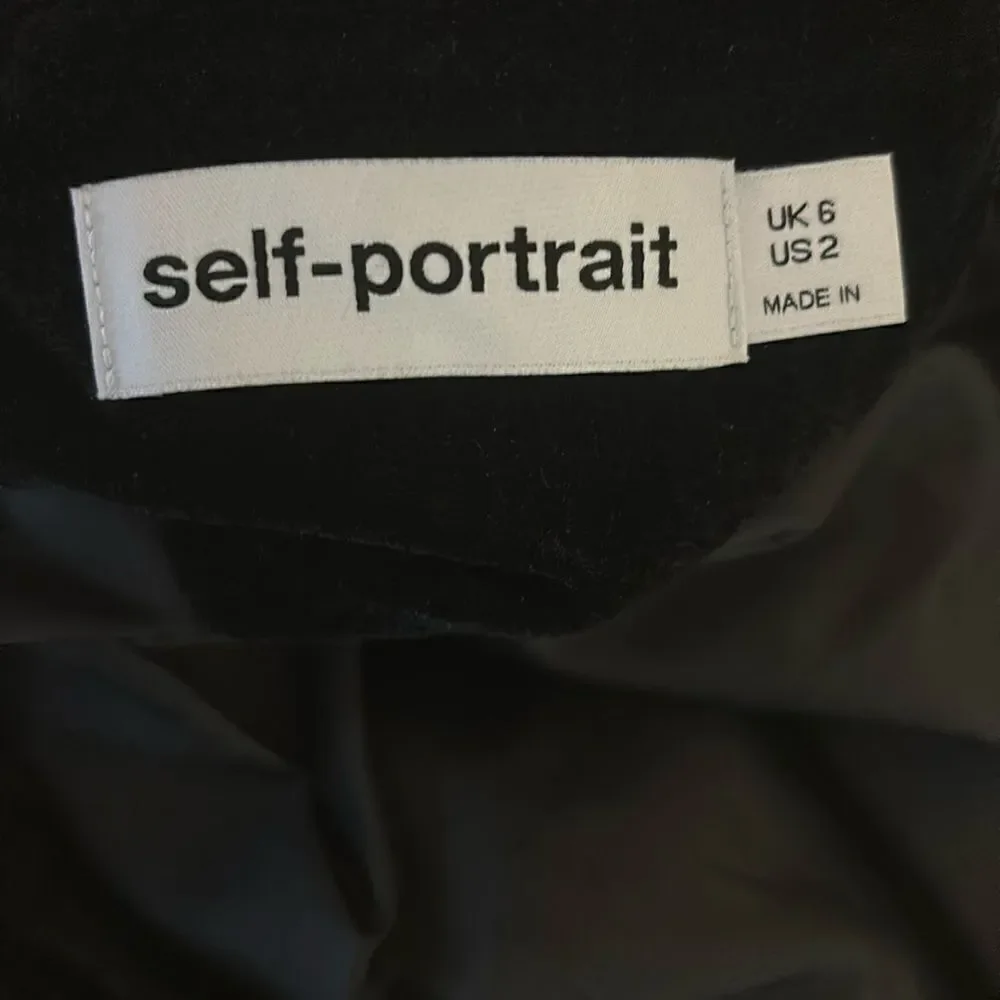 Self-Portrait Gold Sequined Jacket Blazer Size 2